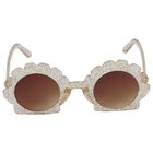 Girls Gold Logo Sunglasses, 1, hi-res
