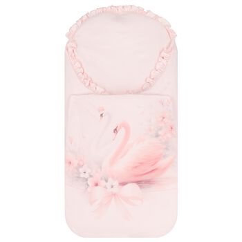 Baby Girls Pink Swan Nest