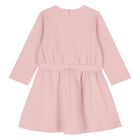 Younger Girls Pink & Gold Logo Dress, 2, hi-res