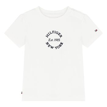 Baby Boys White Logo T-Shirt