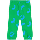 Younger Boys Green Smiley Joggers, 1, hi-res