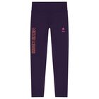 Girls Purple Disney Logo Leggings, 1, hi-res