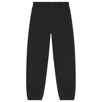 Boys Black Teddy Bear Joggers