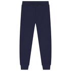 Navy Blue Teddy Bear Logo Joggers, 1, hi-res