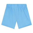 Younger Boys Black & Blue Logo Shorts Set, 1, hi-res