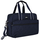 Navy Blue Logo Quilted Baby Changing Bag, 1, hi-res