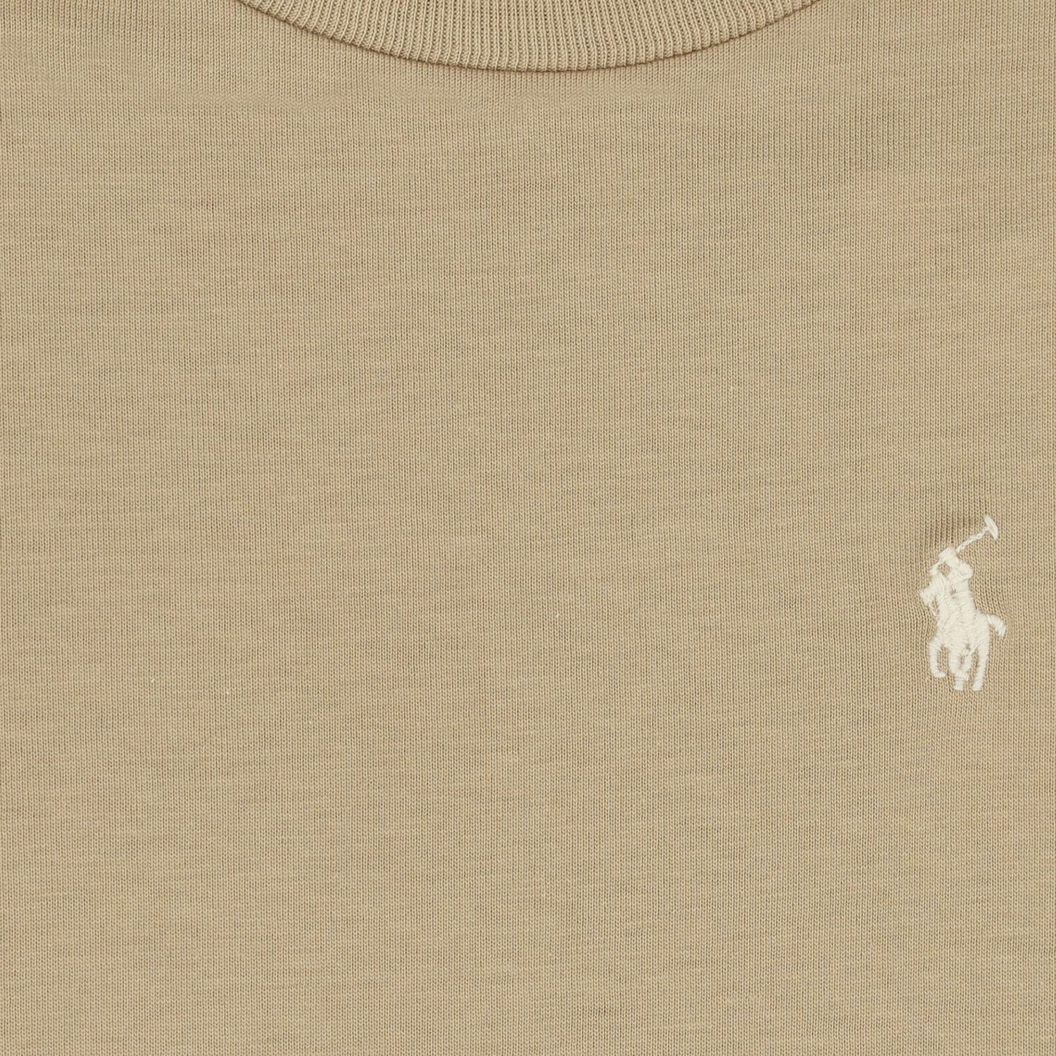 Boys Beige Logo T-Shirt, 1, hi-res