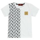 Younger Boys Grey & White Logo T-Shirt, 1, hi-res