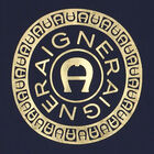 Boys Navy Blue & Gold Logo T-Shirt, 3, hi-res