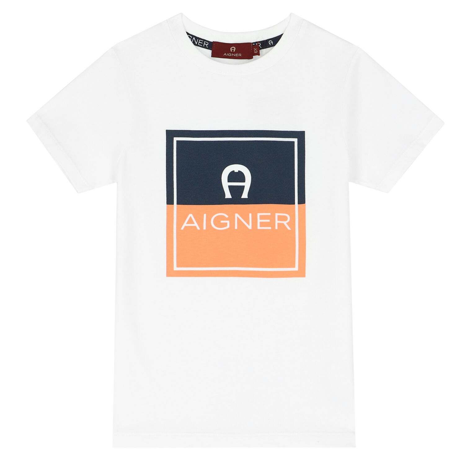 Boys White Logo T-Shirt, 1, hi-res