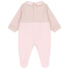 Baby Girls Pink Logo Babygrow, 3, hi-res