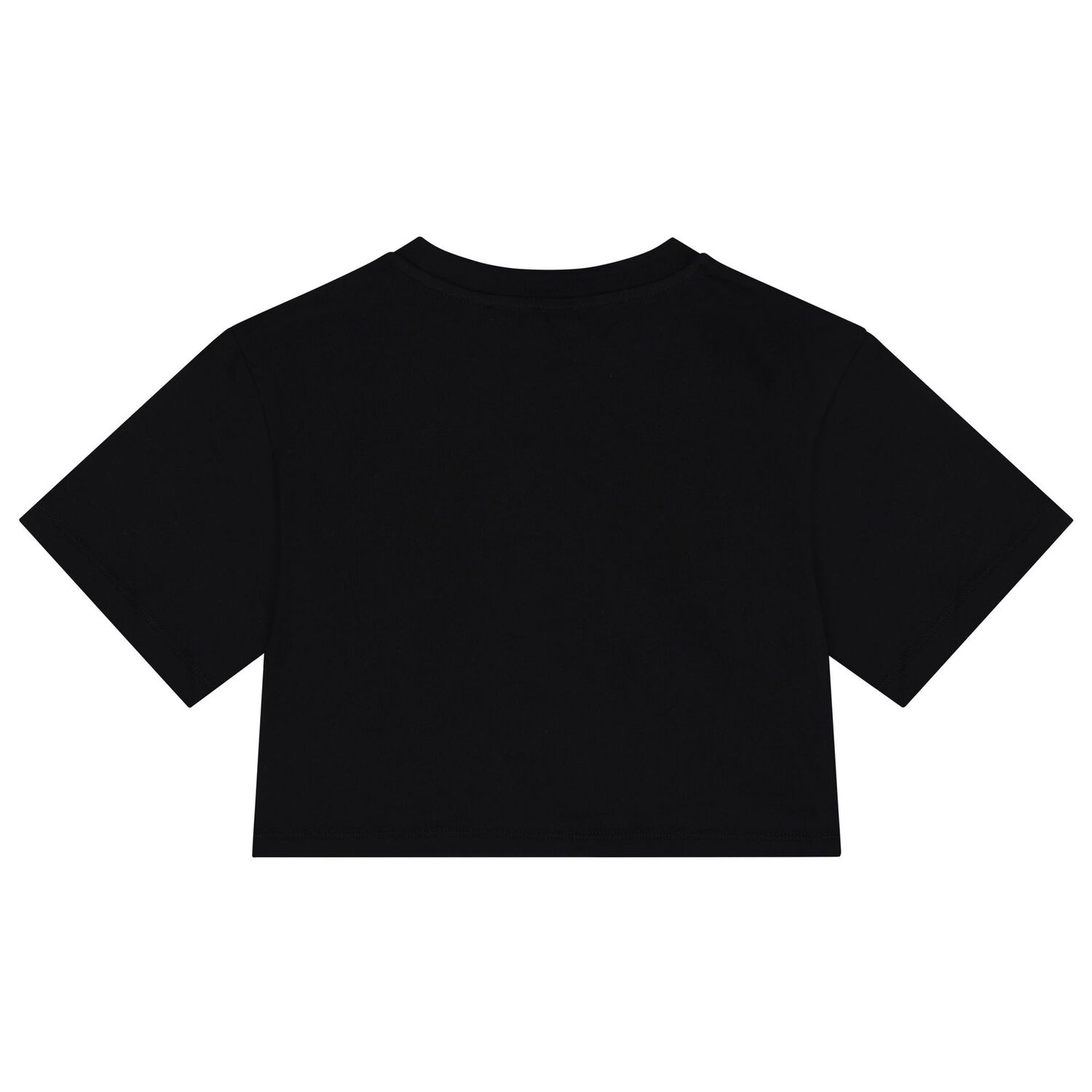 Girls Black Logo T-Shirt, 1, hi-res