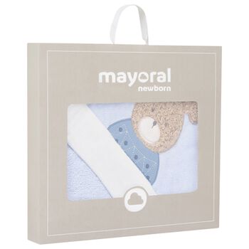 Baby Boys Blue Hooded Towel