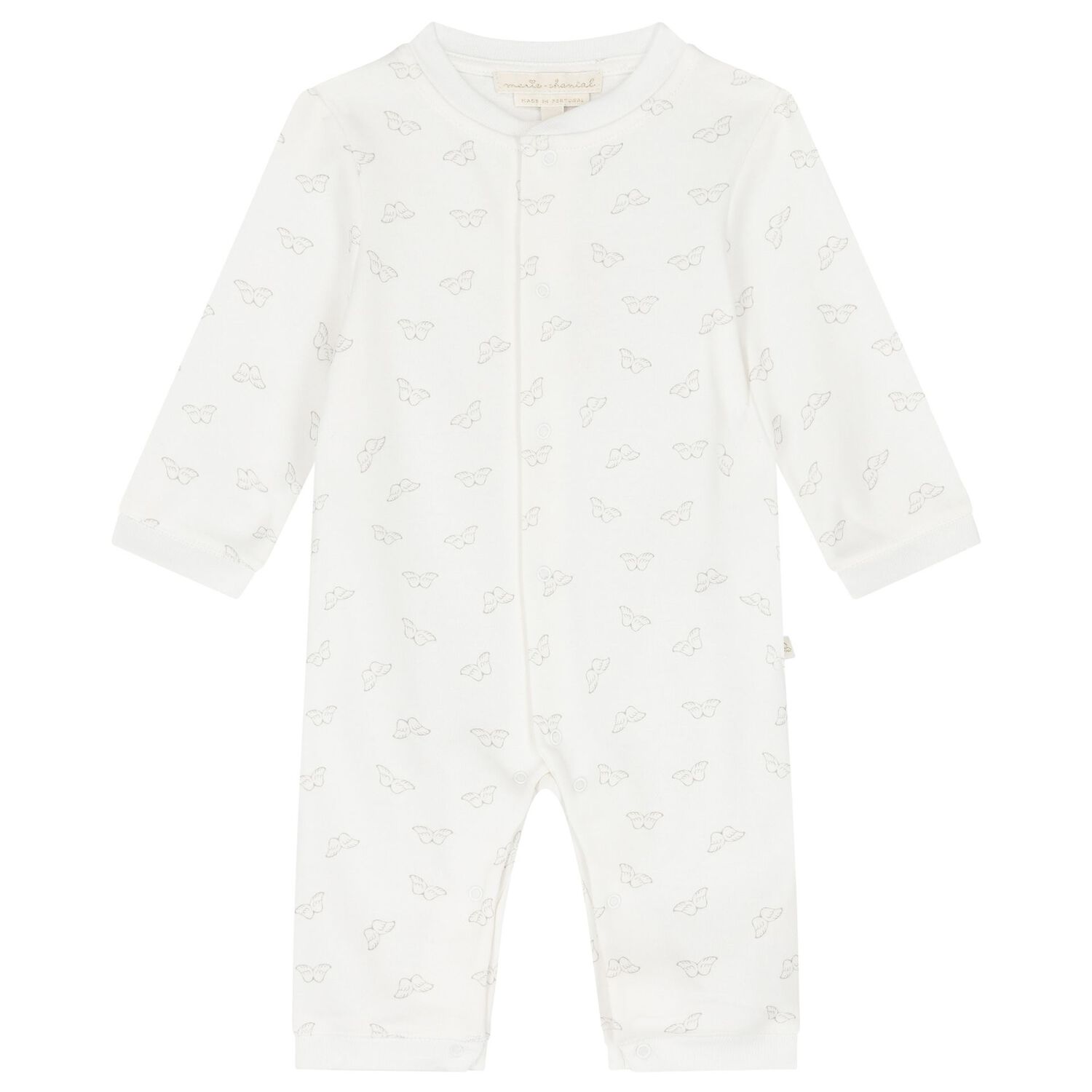 White Angel Wings Baby Romper Gift Set, 1, hi-res