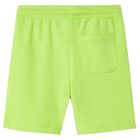 Boys Lime Green Logo Shorts, 5, hi-res