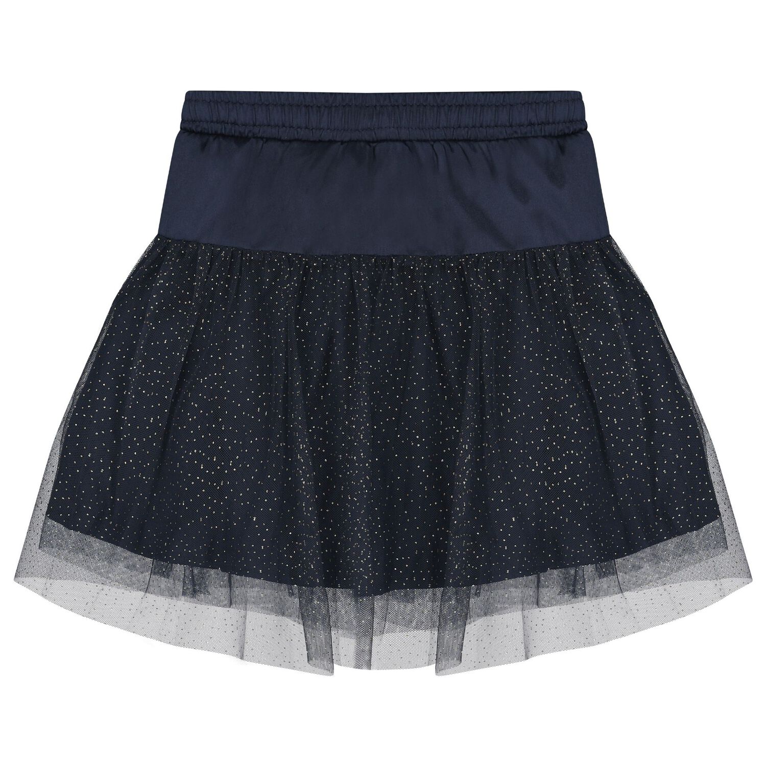 Girls Navy Blue Tulle Skirt, 1, hi-res image number null