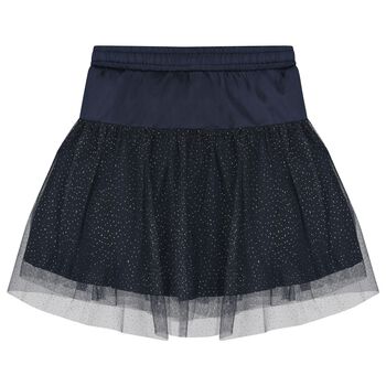 Girls Navy Blue Tulle Skirt