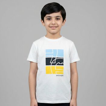 Boys White Logo T-Shirt