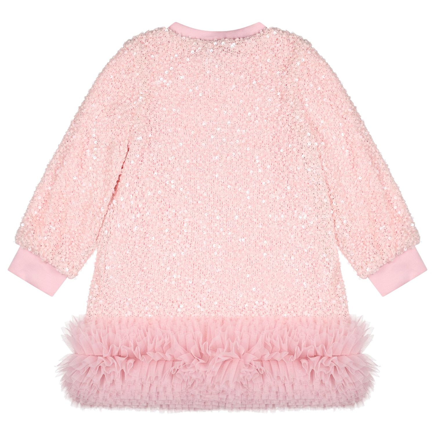 Girls Pink Sequin Embellished Jeanette Dress, 1, hi-res