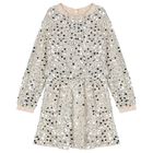 Girls Silver Embellished Dress, 2, hi-res