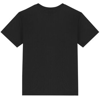 Boys Black Thunderbolt Logo T-Shirt