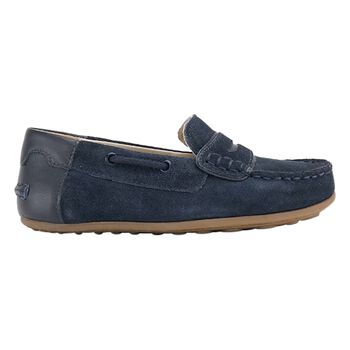 Boys Navy Blue Moccasins