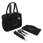 Black Logo Baby Changing Bag , 1, hi-res