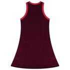 Girls Burgundy Logo Dress, 1, hi-res