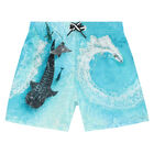Boys Aqua Whale Swim Shorts, 2, hi-res