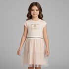 Girls Pink Logo Dress, 2, hi-res