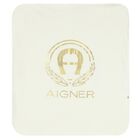 Ivory & Gold Logo Baby Blanket, 1, hi-res