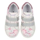 Girls Pink & White Disney Trainers, 1, hi-res