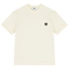 Boys Ivory Logo T-Shirt, 1, hi-res