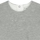 Younger Girls Grey & White Logo Skirt, 1, hi-res