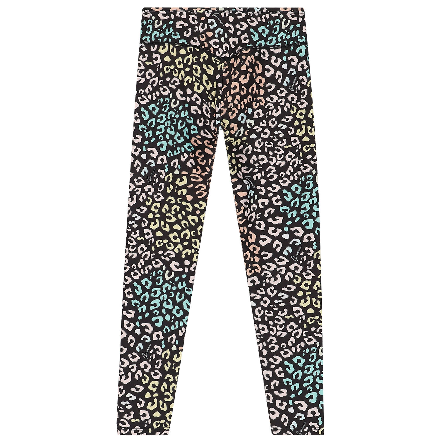 Girls Black Leopard Print Legging, 1, hi-res image number null
