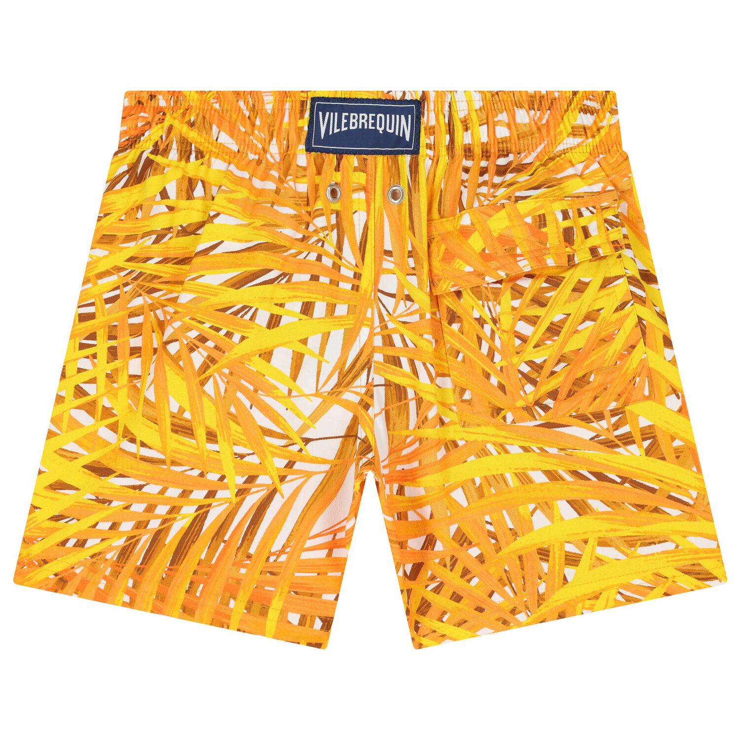 Boys Yellow Palm Swim Shorts, 1, hi-res image number null