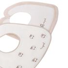 Baby Boys Ivory & Beige Trains Bibs ( 2-Pack ), 1, hi-res