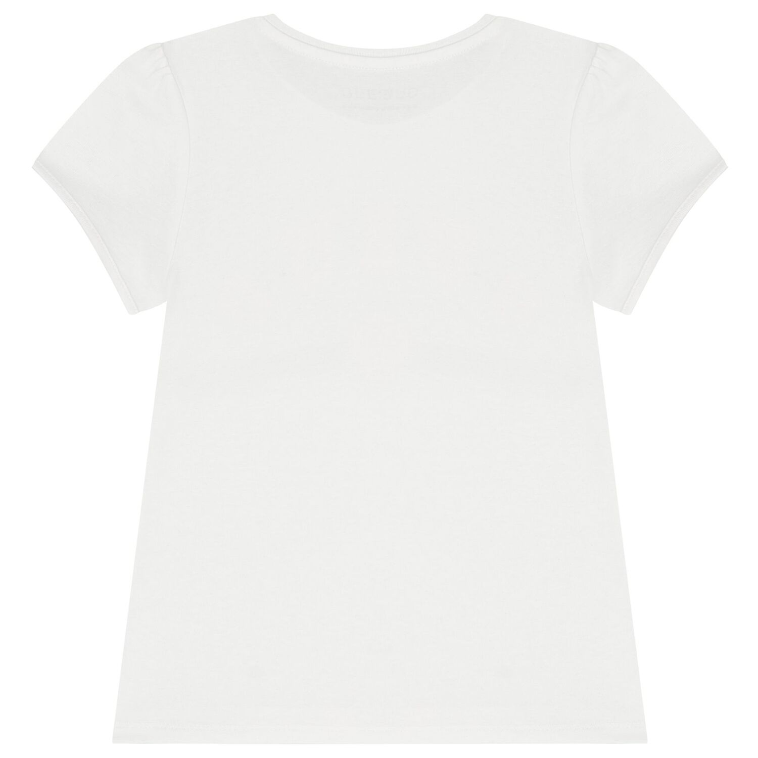 Girls White Logo T-Shirt, 1, hi-res