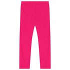 Girls White & Pink Flower Leggings Set, 1, hi-res