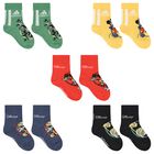Multi-Coloured Disney Logo Socks ( 5-Pack ), 1, hi-res