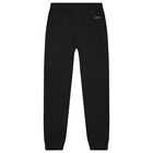 Girls Black Embellished Joggers, 1, hi-res