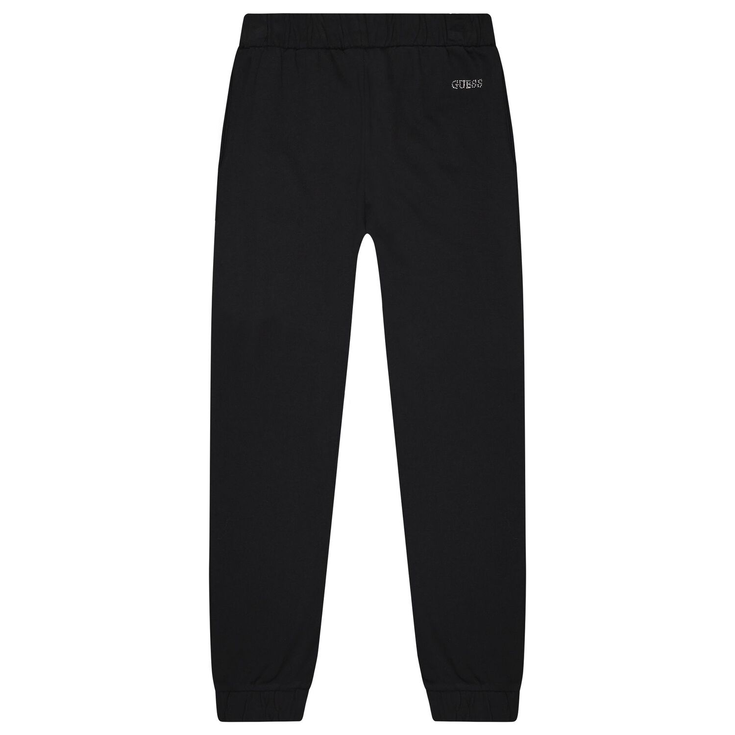 Girls Black Embellished Joggers, 1, hi-res