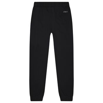 Girls Black Embellished Joggers