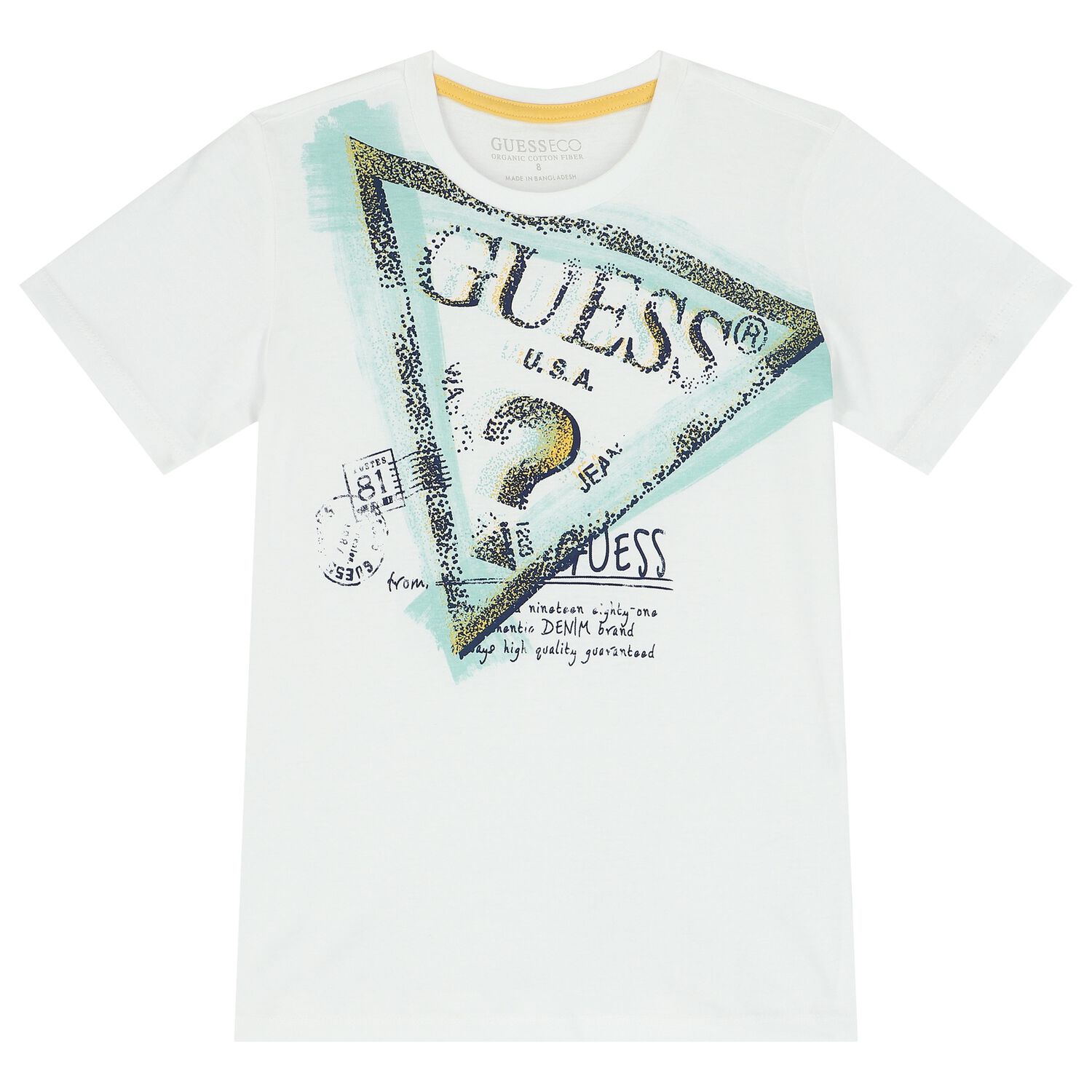 Boys White Logo T-Shirt, 1, hi-res