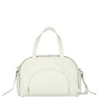 Ivory Faux Leather Quilted Baby Changing Bag, 2, hi-res