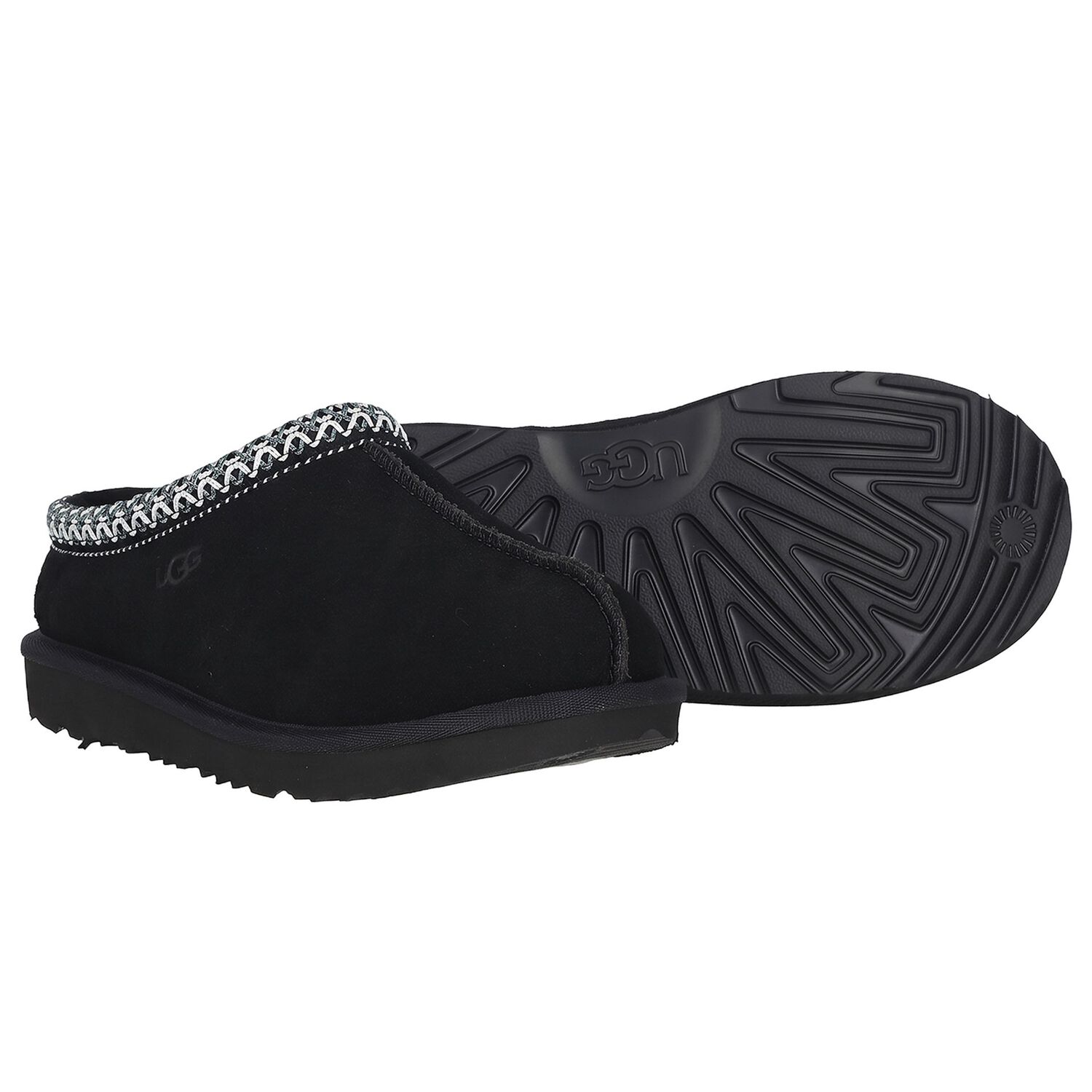 Black Tasman II Suede Mules, 1, hi-res