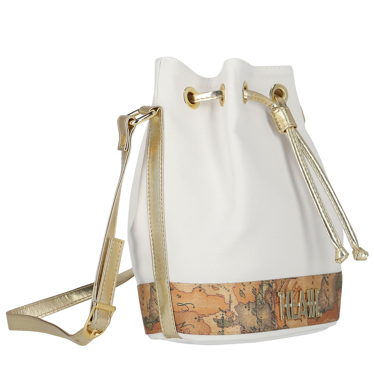 Girls White Logo Shoulder Bag, 1, hi-res