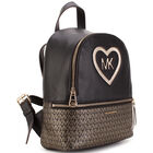 Girls Black Logo Backpack, 1, hi-res