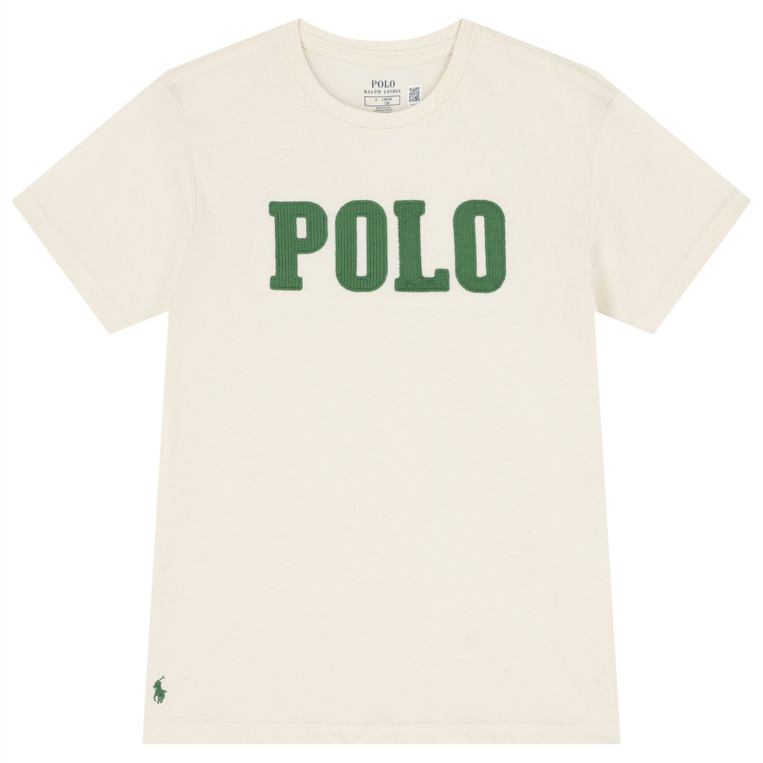 Boys Ivory Logo T-Shirt, 1, hi-res