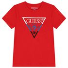 Boys Red Logo T-Shirt, 1, hi-res